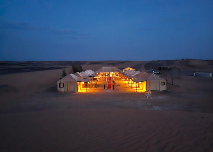 Authentic camping in the Merzouga desert